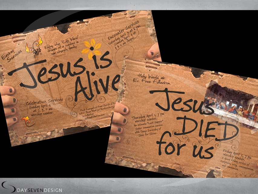 Jesus is Alive Easter postcard